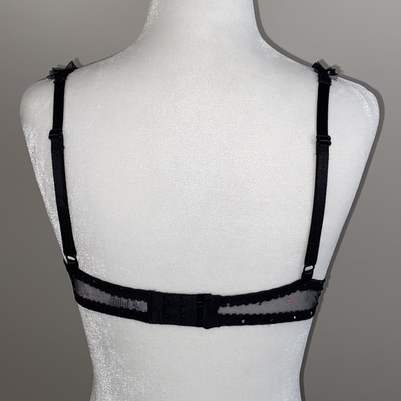 Fredericks of Hollywood tulle & rhinestone bra - Picture 5 of 9